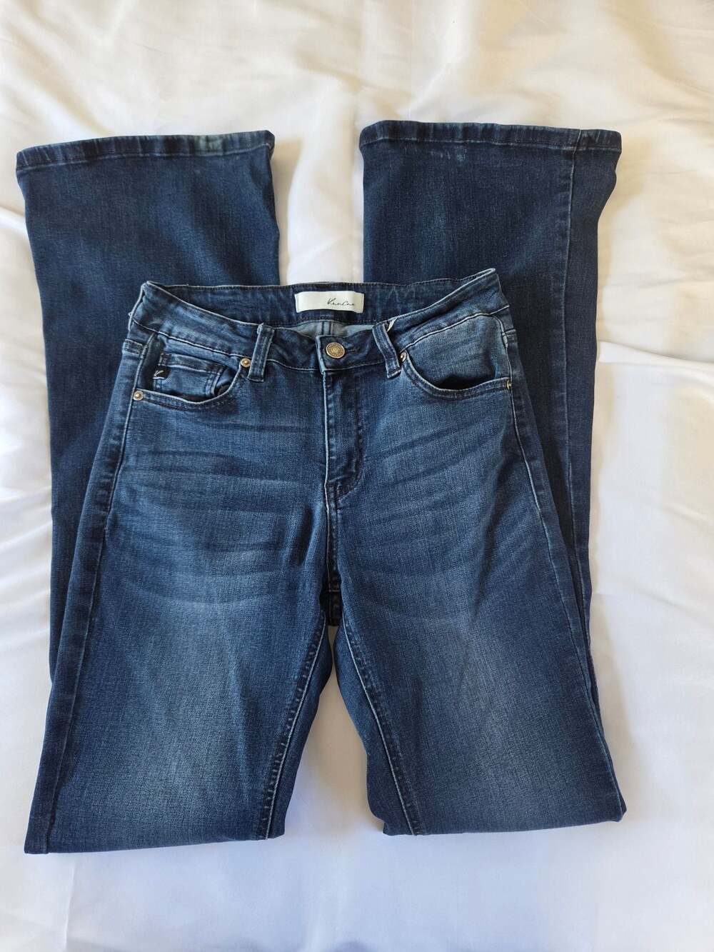 KanCan Women's Dark Wash Flare Jeans KC6102D-OP